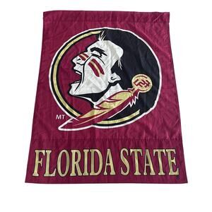 Florida State University Seminoles Polyester 30X40 Logo Double Sided Flag Banner